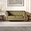 Fairmont 2 Seater Leatherette Sole in Olive Green Colour