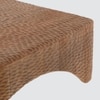 Tallado Solid Wood Carved Coffee Table With Arched Sides