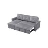 Scarlet  Pull Out Sofa cum Bed  in Grey Colour