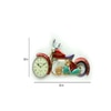 Metal  Decorative Handpainted 10''  Bike Wall Clock In Red Color By Craft Tree