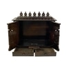 D'Dass White Mdf and Sheesham Wooden Temple For Pooja