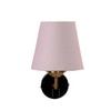 Devansh Metal Electric Wall Light in Black Colour with Grey Shade Count of 1 Light