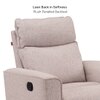 Canyon One Seater Manual Fabric Recliner in Greige Beige Colour
