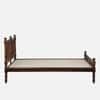 Nilaya Sheesham Wood Queen Size Non Storage Bed in Provincial Teak Finish
