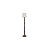 Capucine Brown Cotton Shade Floor Lamp