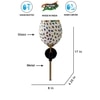 Devansh Metal Electric Wall Light in Black Colour with Multi Shade Count of 1 Light