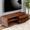 Allen Sheesham Wood Contemporary Tv Entertainment Unit For Tv Upto 70 Inch In Provisional Teak Finish