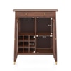 Saar Teak Wood Bar Cabinet (Espresso Finish)