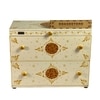 D'Dass Multi Color Mdf and Sheesham Wooden Temple With Cabinet For Pooja