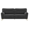 Osbert Velvet 3 Seater sofa in Dark Grey Color