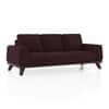 Granada Premium 3 Seater Fabric Sofa in Deep Plum Velvet Colour