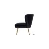 Fission Fabric Accent Chair in Black Colour