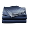 Stoa Paris Satin Bedsheets for Super King Size Bed with 2 Pillow Covers heets for Black Grey