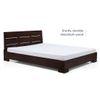 Ohio Solid Wood Queen Size Non Storage Bed In Mahogany Finish