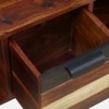 Joe Rectangular Solid Wood Coffee Table In Dual Tone Finish