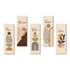 The Castle Decor Peace Dream Relax Wall Art Set of 5 36x60 Inch