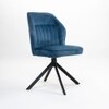 Slaman Fabric Dining Chair in Blue Colour