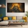 The Castle Decor Lord Shiva Wall Painting Wooden Framed 27x48 Inch (Style 18)