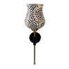 Devansh Metal Electric Wall Light in Black Colour with Multi Shade Count of 1 Light
