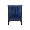 Luxe Linen Fabric Lounge Chair- Blue