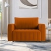 Beliss  Pull Out Sofa cum Bed  in Orange Colour