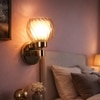 Eliante Modern Wall Lights Mild Steel & Glass Material Gold & Champaign Finish