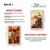 The Castle Decor Japanese Geisha Pagoda Wall Art Set of 4 11x17 Inch
