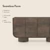 Nura Solid Wood Sideboard In Danish Walnut Finish