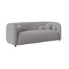 Zenol Boucle Fabric 2 Seater Sofa In Grey