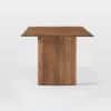 Modern Solid Wood Dining Set with Bench in Morgan Natural