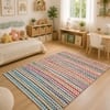 Imperial Knots Multicolor Chevron Hand Woven Dhurrie 3x5 Feet