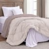 Taupe Shade Solid Comfoter Reversible Cotton Feel 350 Gsm Single Bed 240 X 160 Cms