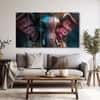 The Castle Decor Lord Ganesha Wall Painting Wooden Framed 27x48 Inch (Style 21)