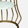 Velo Metal Side Table in Gold Colour