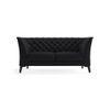 Weston 2 Seater Half Leather Sofa in Licorice Colour