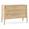 Faye Solid Wood Chest Of Drawers In Natural White Ash Finish