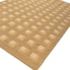 Jaipur Rugs Soft Checkered Wool 5x8 Feet Dark Amber Gold And Amber Gold Dhurrie Carpet