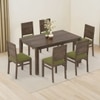 Atlas Solid Wood 6 Seater Compact Dining Table with Atlas Dining chair