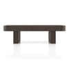 Nakkashi Solid Wood Rectangular Coffee Table In Dark Chestnut Finish