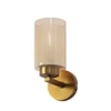 Eliante Modern Wall Lights Mild Steel & Glass Material Antique Gold & Champaign Finish