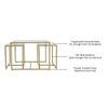 Stendal Nesting Coffee Table Set Of 3 Glass Square