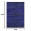 Imperial Knots Blue Hand Woven Dhurrie 4x6 Feet