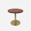 Metalsmith Metal Side Table in Brown Finish