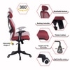 Reaii Mid Back Ergonomic Chair in Red Colour
