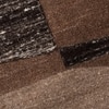 Handmade Wool Area Rug Modern Abstract Brown Beige 9 x 12 Feet Carpet