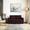 Apollo Compact 2 Seater  Fabric Sofa In Deep Plum Velvet Colour