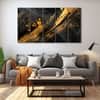 The Castle Decor Abstract Art Wall Painting Wooden Framed Digital Painting 27x48 Inch (Style 10)