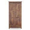 Fidora Solid Wood 2 Door Wardrobe in Teak Finish