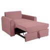 Clevam  Pull Out Sofa cum Bed  in Peach Colour