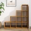 Hexa Engineered Wood Bookshelf Multipurpose Storage Rack in Giant Wood Colour
